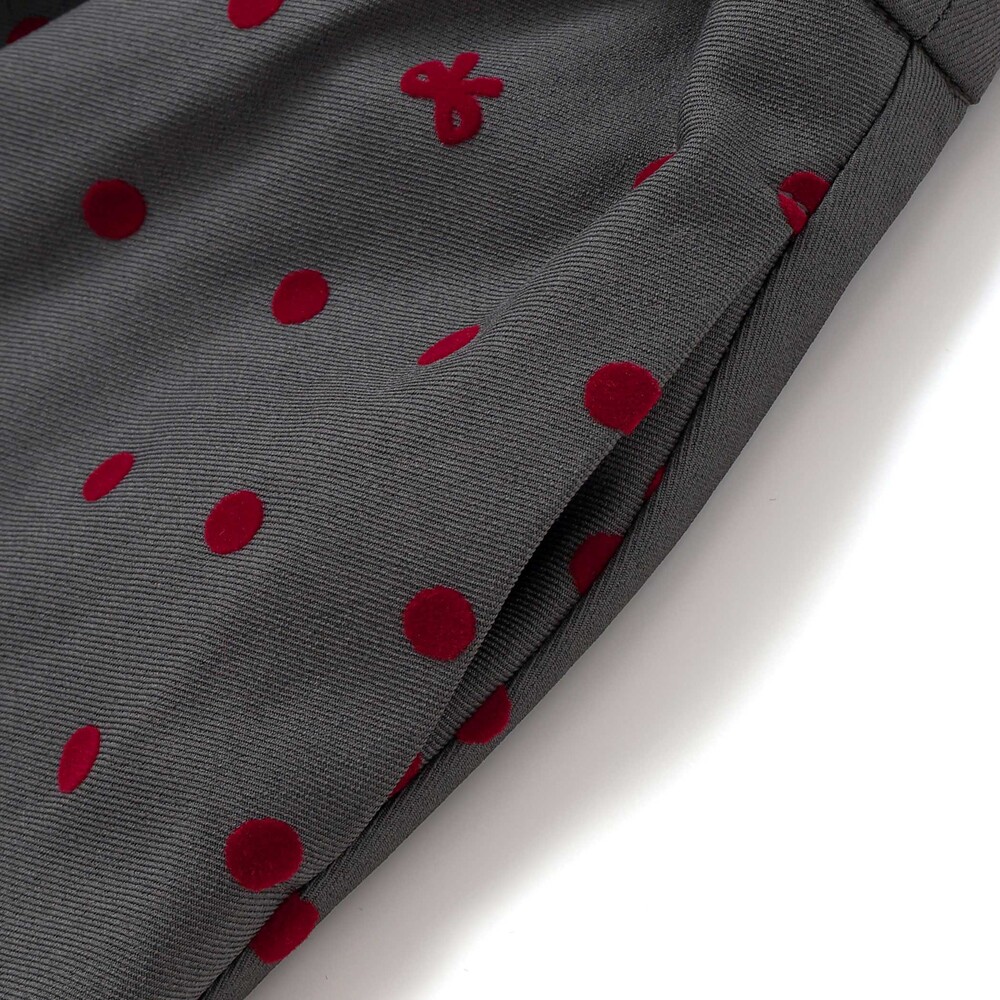 フロッキープリントドットバルーンスカート(100~140cm) グレー系 100cm