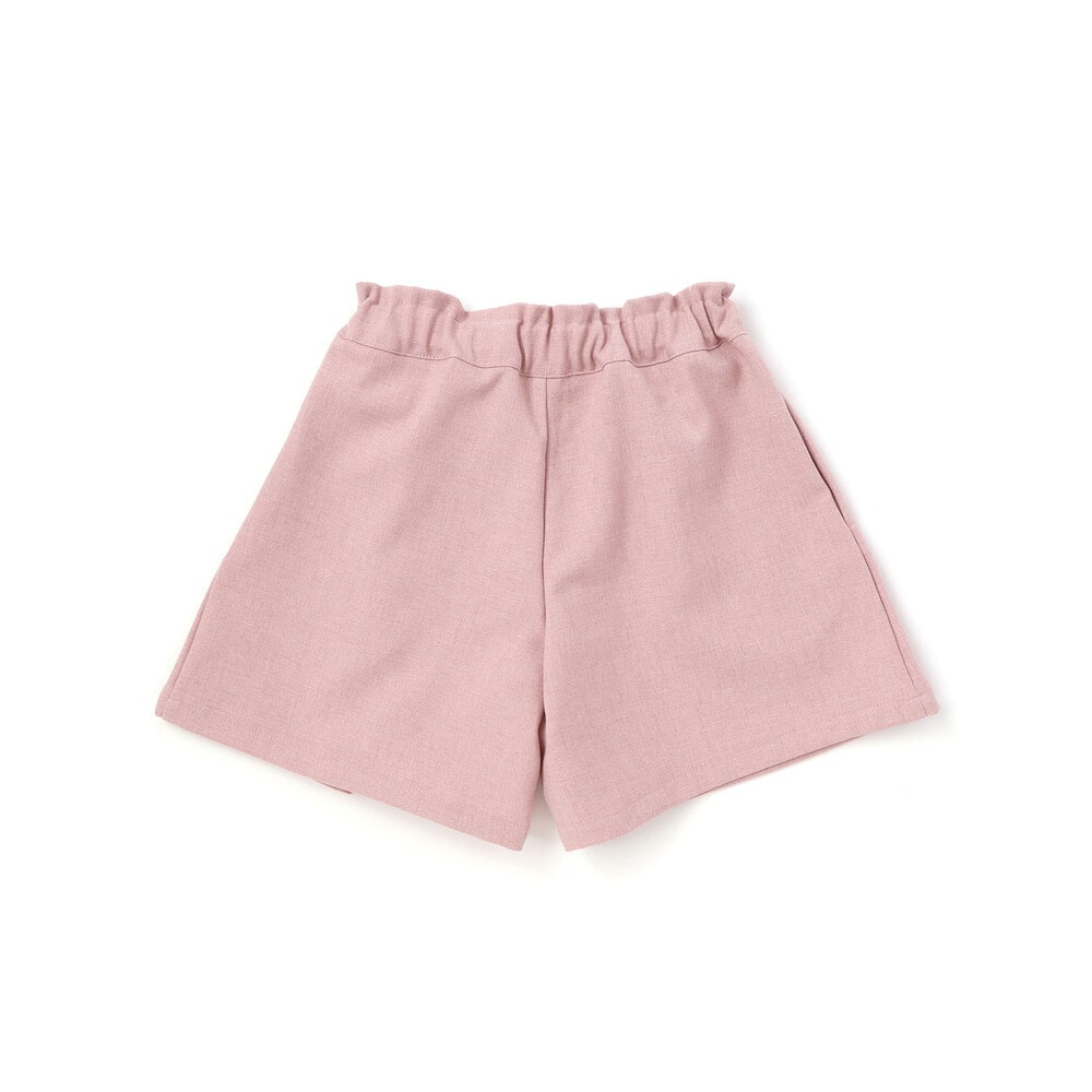 【限定商品】リボン長袖Tシャツ+キュロットセットアップ(95~150cm) ピンク系 95cm