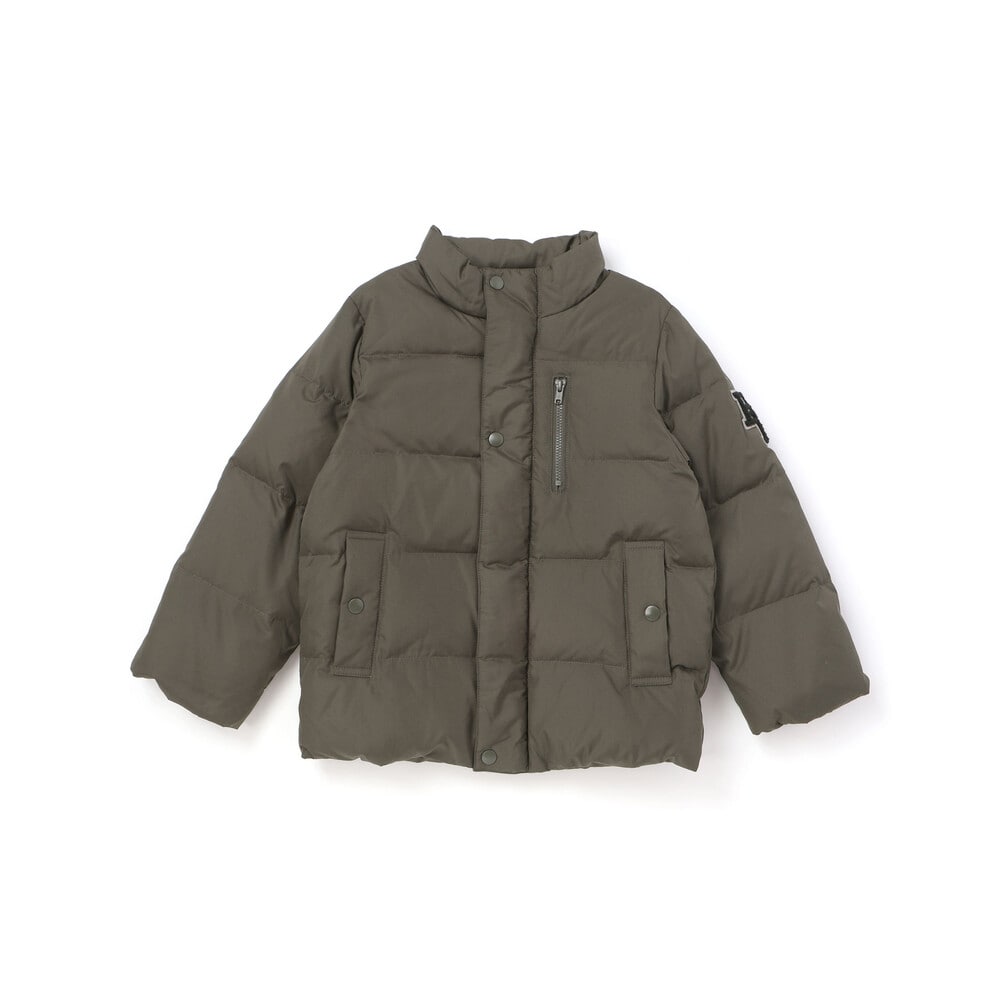 【限定商品】ワッペン付きタフタダウンコート(95~160cm) グリーン 95cm