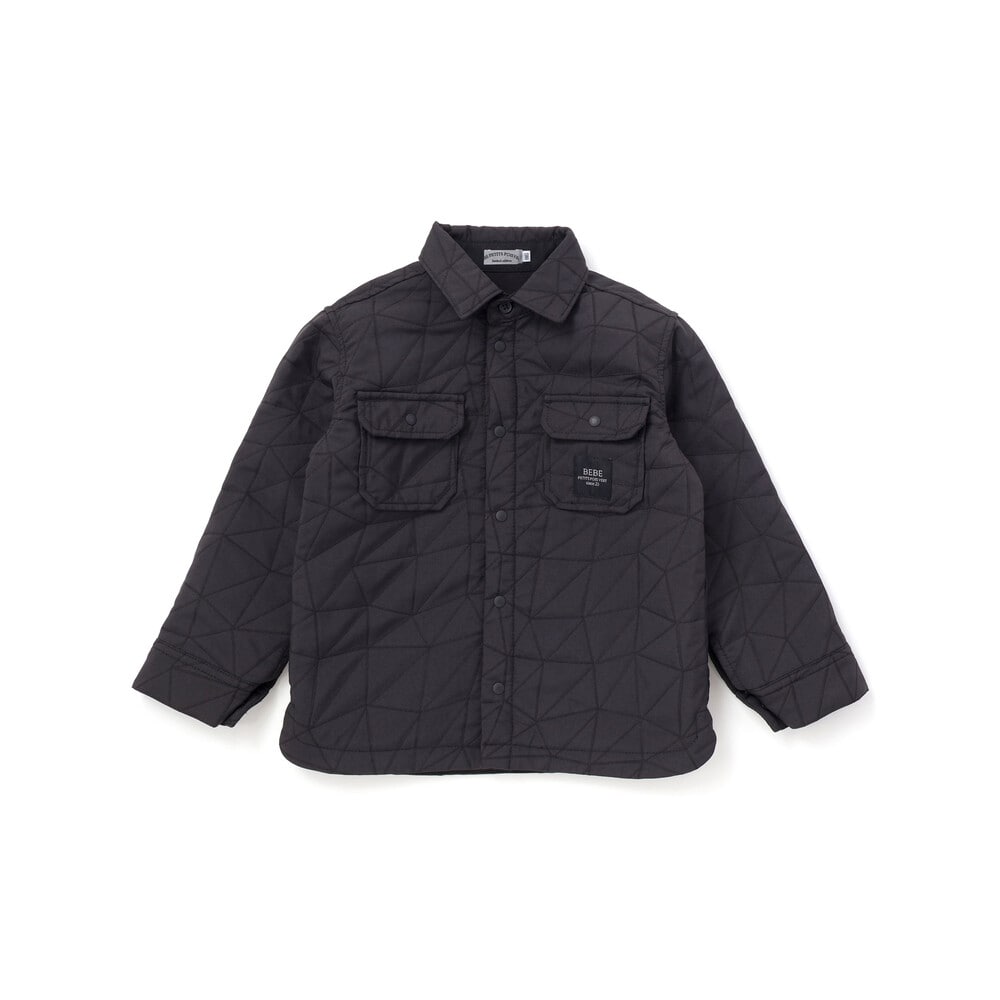 【限定商品】三角キルティングジャケット(95~150cm) ブラック 100cm