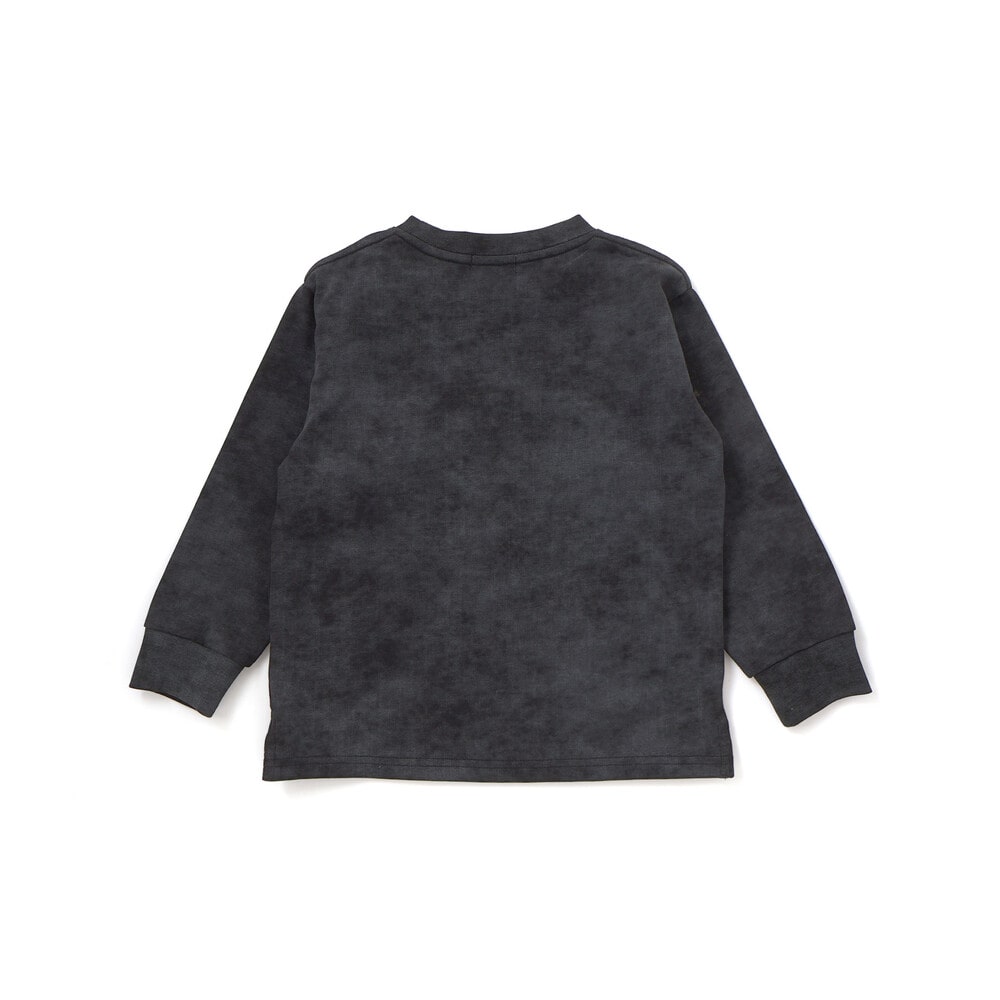 【限定商品】カンガルーポケットロングTシャツ(95~150cm) ブラック系 95cm