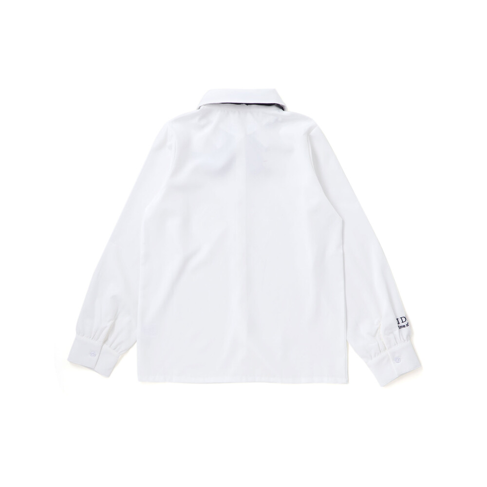 リボン付きブラウス(130~160cm) ホワイト 130cm