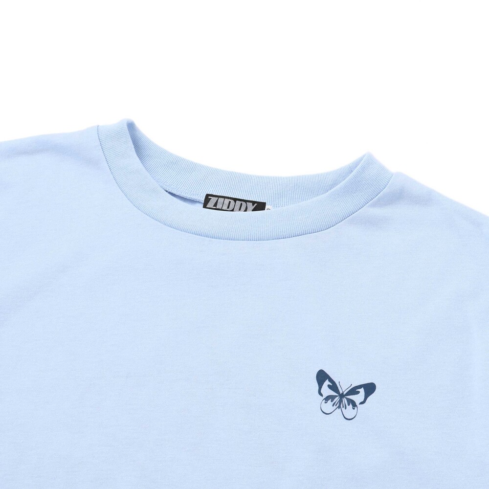 バックグラフィックバタフライTシャツ(130~160cm) ブルー 130cm