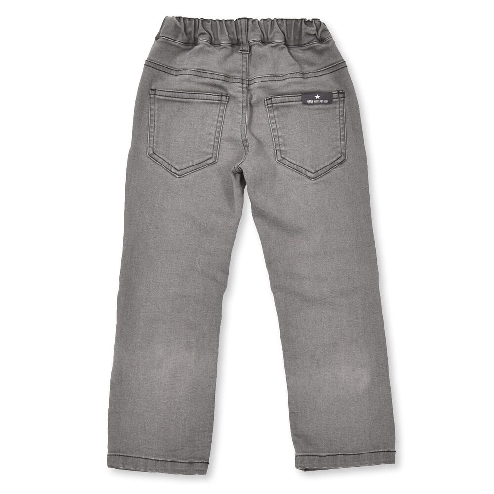 エンボス加工デニム(95~160cm)(95cm ブラック系): ボトム【べべモール 
