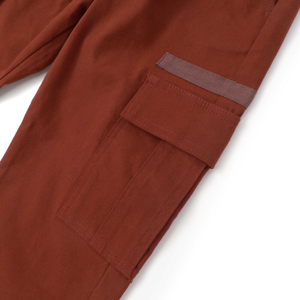 ストレッチキャンバス カーゴワイドパンツ(110~160cm) ネイビー 110cm