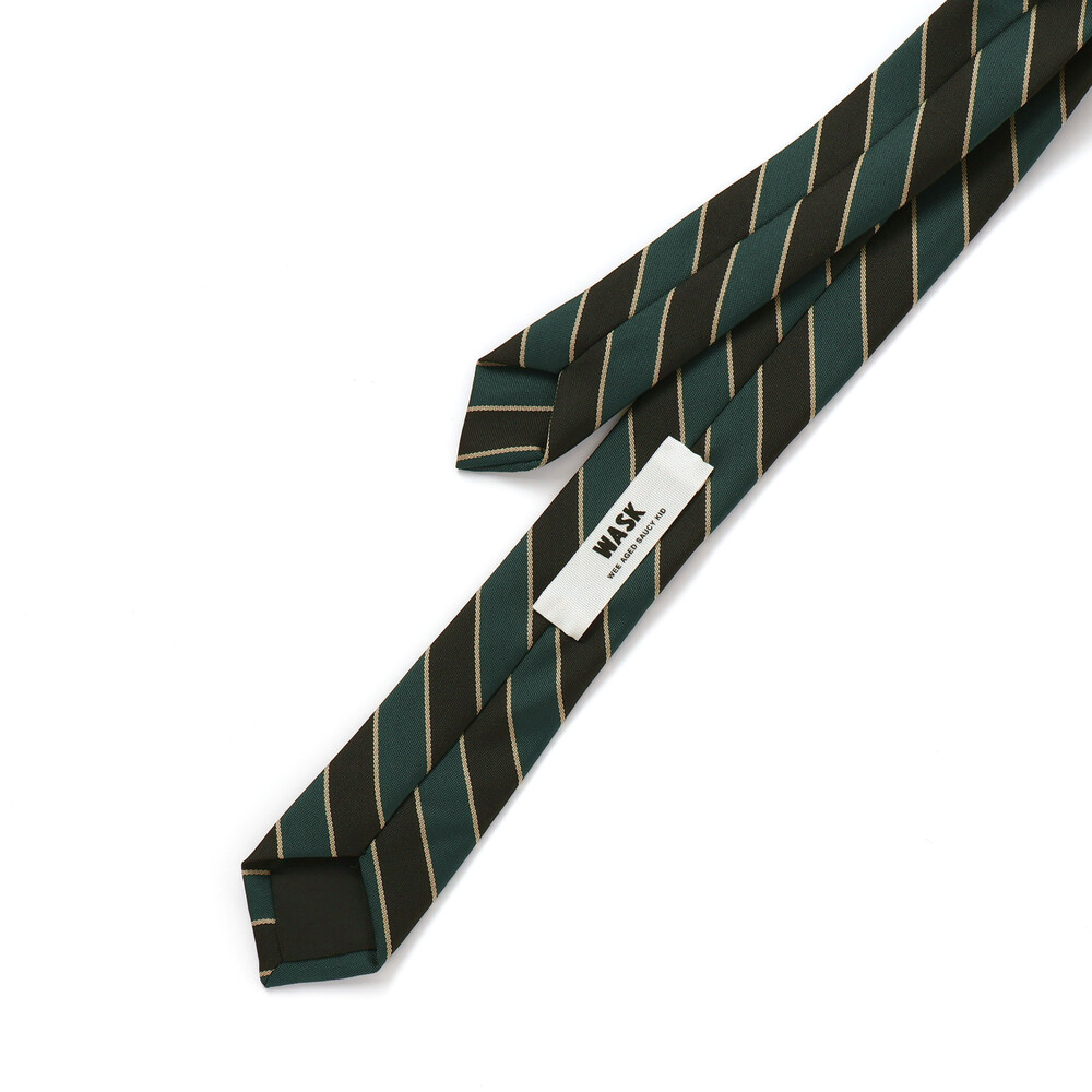 ストライプネクタイ(グリーン系) グリーン系 ワンサイズ