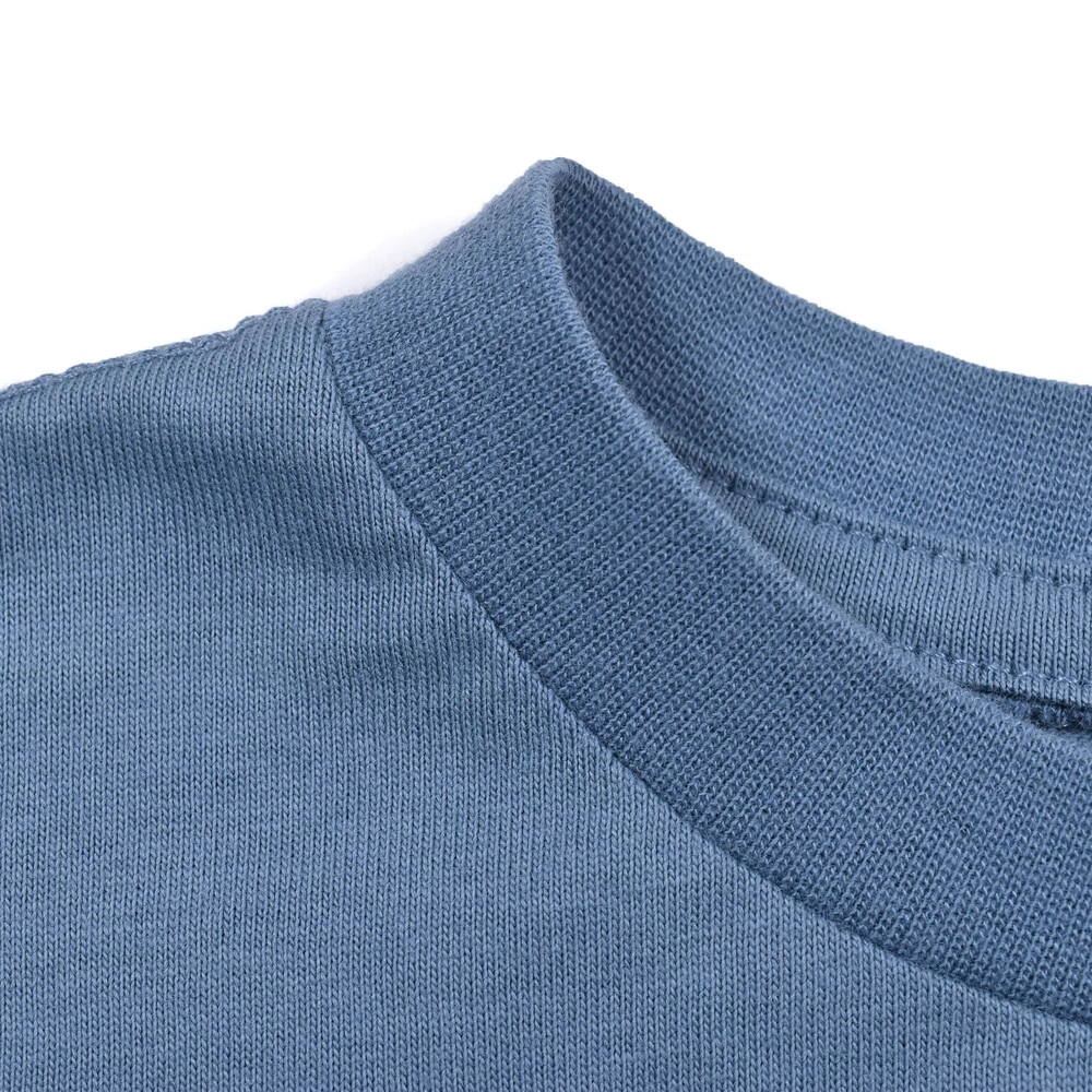 三角 切り替え WASK パッチ Tシャツ (100~160cm) ブルー 100cm