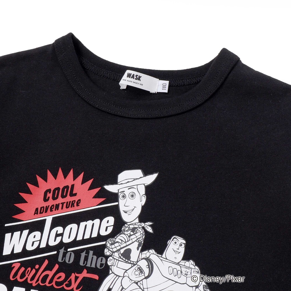 【TOY STORY】バックロゴビッグTシャツ(90~160cm) ブラック 110cm
