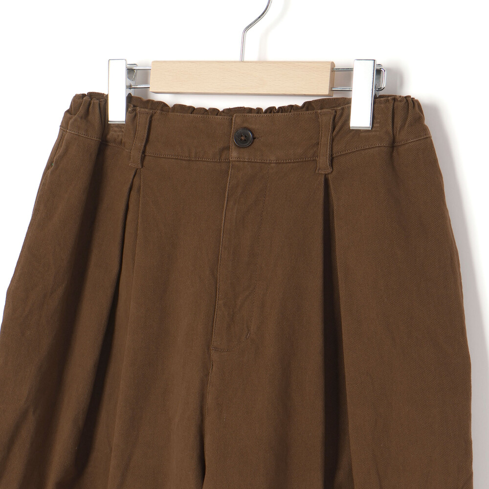 葛城ストレッチタック入りパンツ大人親子お揃い(145~175cm) ブラウン M(145-160cm)