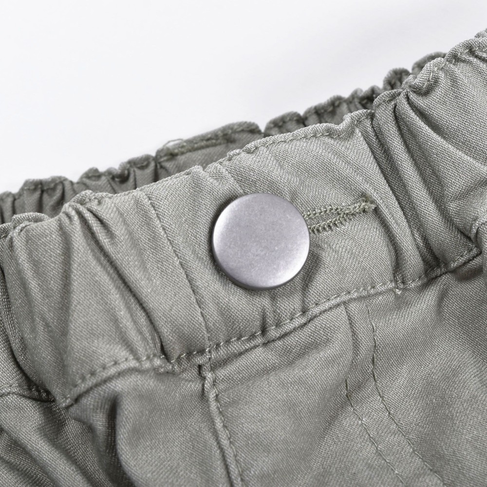ワッペン デザイン ストレッチ パンツ(120~160cm) パープル 160cm