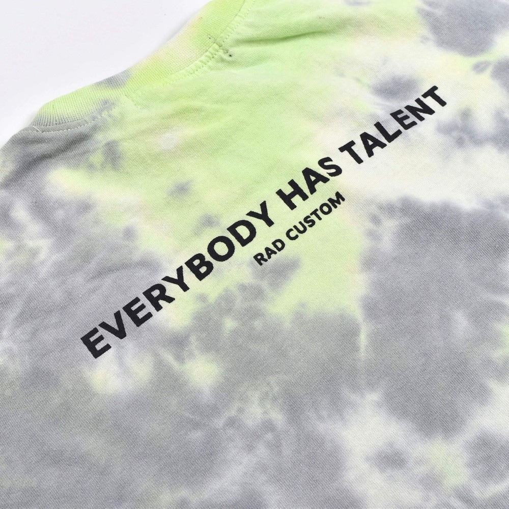 タイダイ染 総柄 Tシャツ(120~160cm) ブルー系 140cm