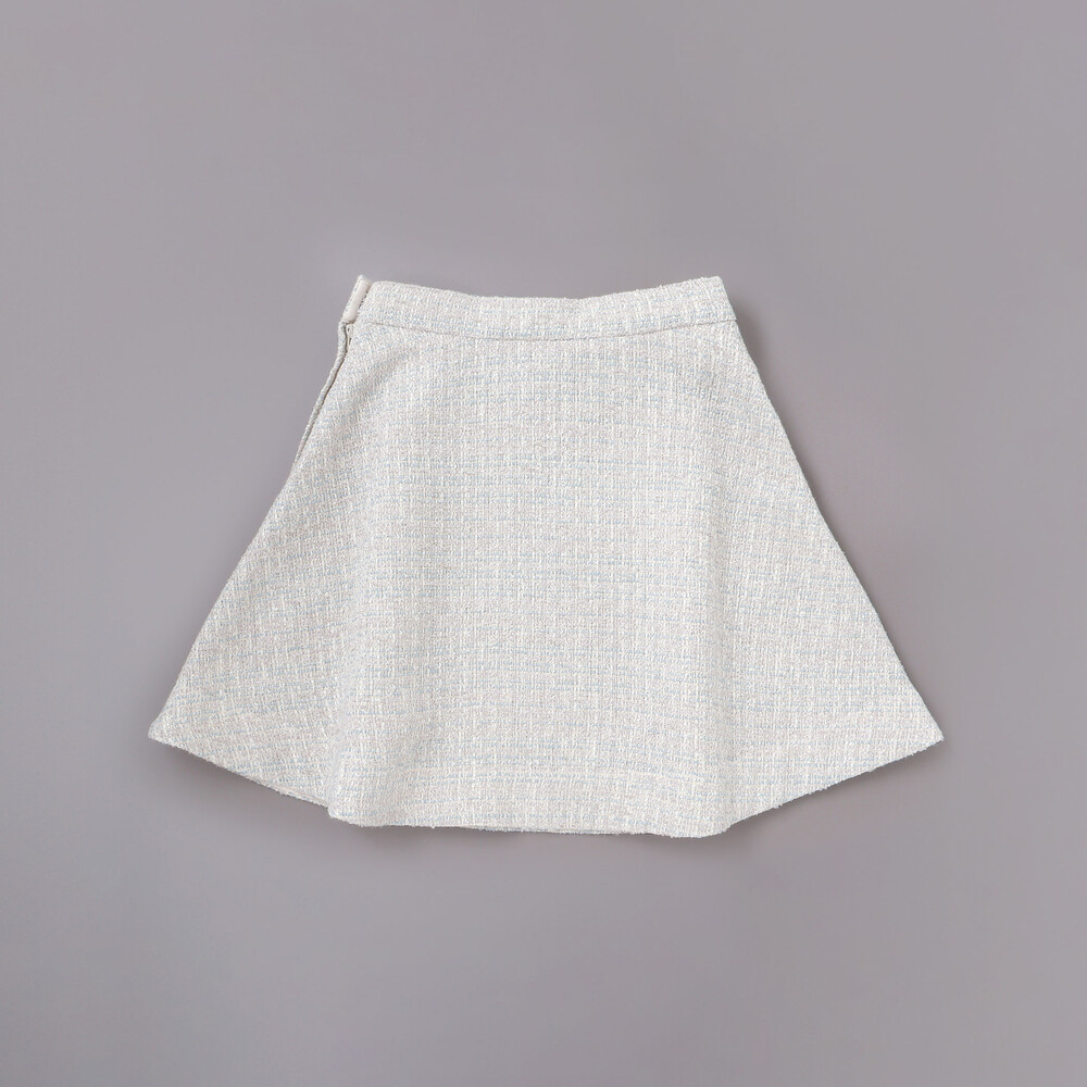 ラメ入りツイードジャケットスカートセットアップ(110~130cm) グレー系 110cm