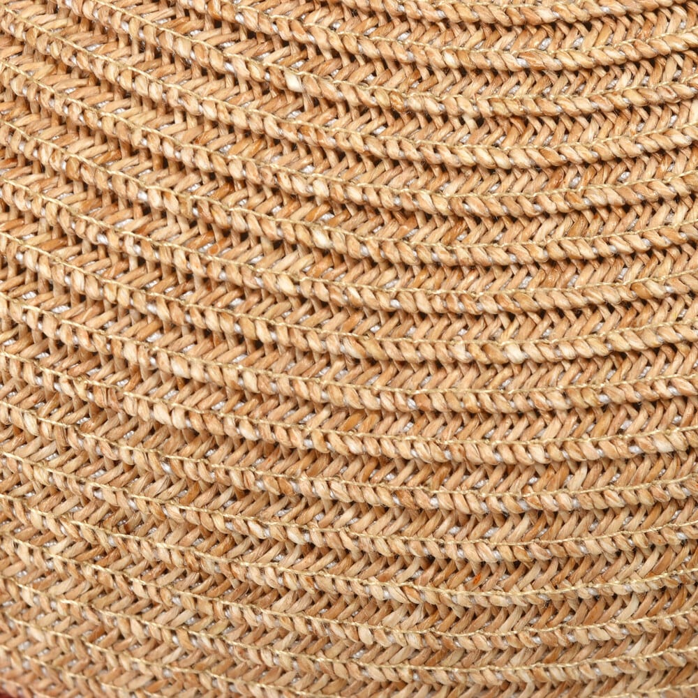 大きいリボン付きペーパーブレードハット(52~56cm) ホワイト 52cm