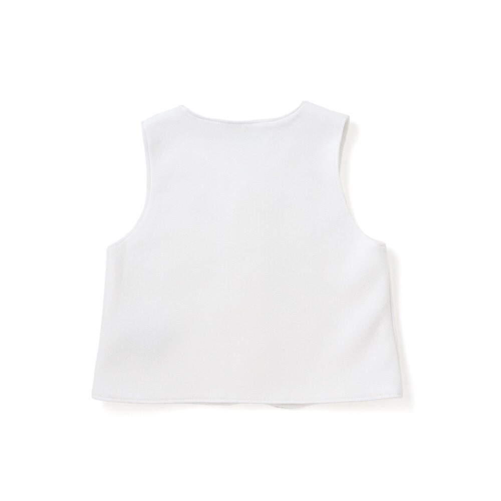 【日本製】スモッキングカバーオール&ベスト&スタイセット(70~80cm) ピンク 70cm