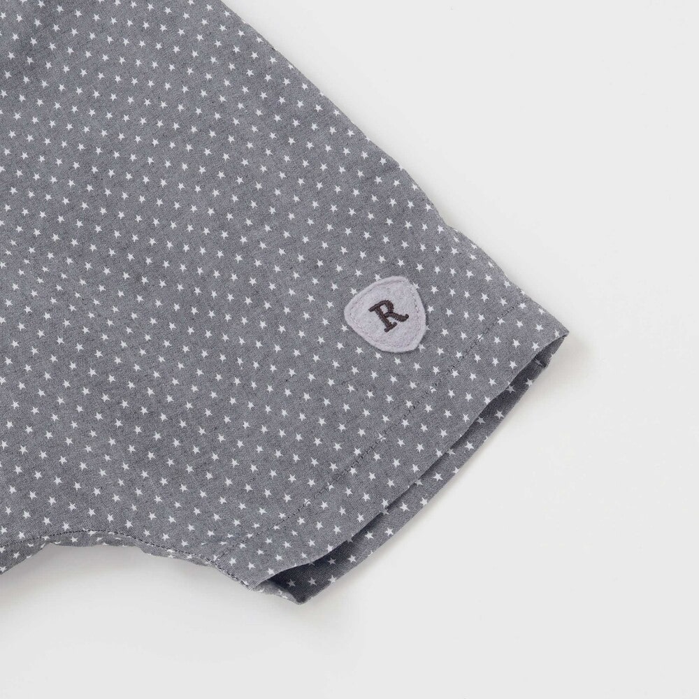 天竺半袖Tシャツ&ダンガリーパンツセット(70~90cm) ブルー系 S(70-80cm)