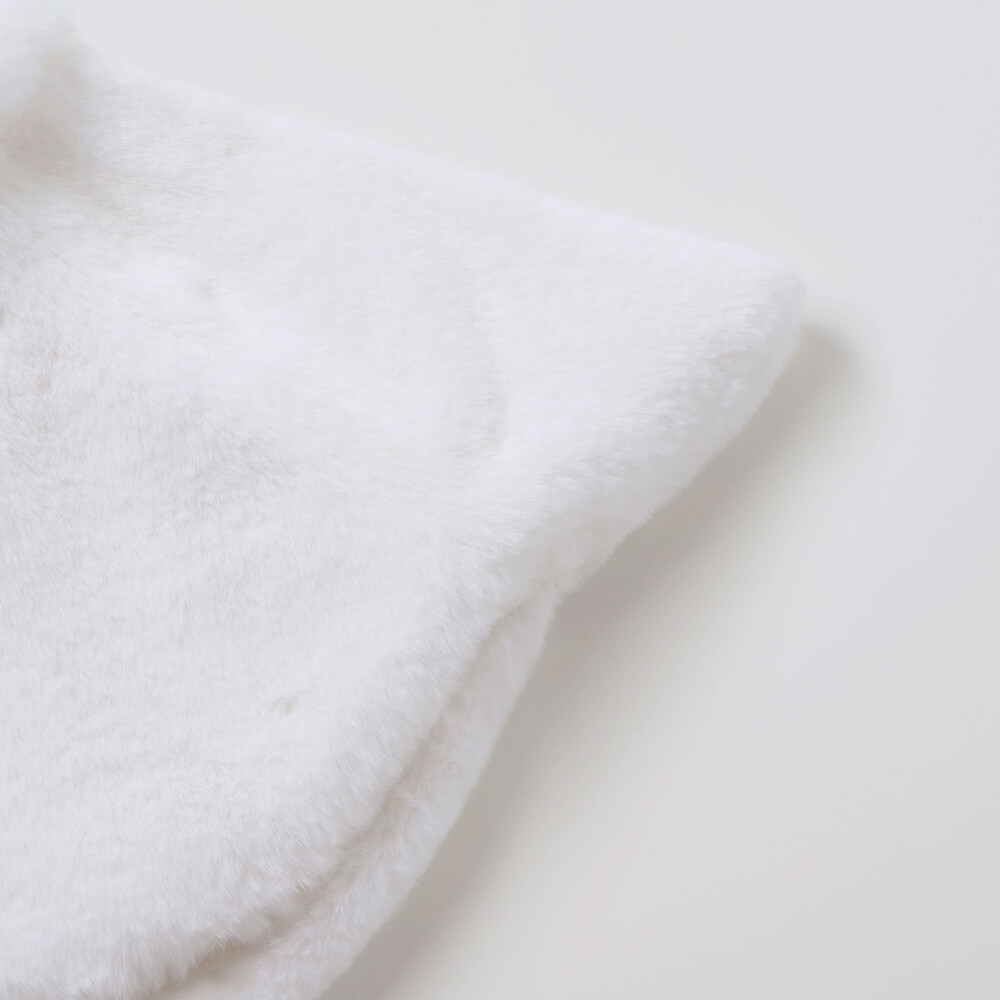 ファースカラップケープ(60~90cm) ホワイト ワンサイズ