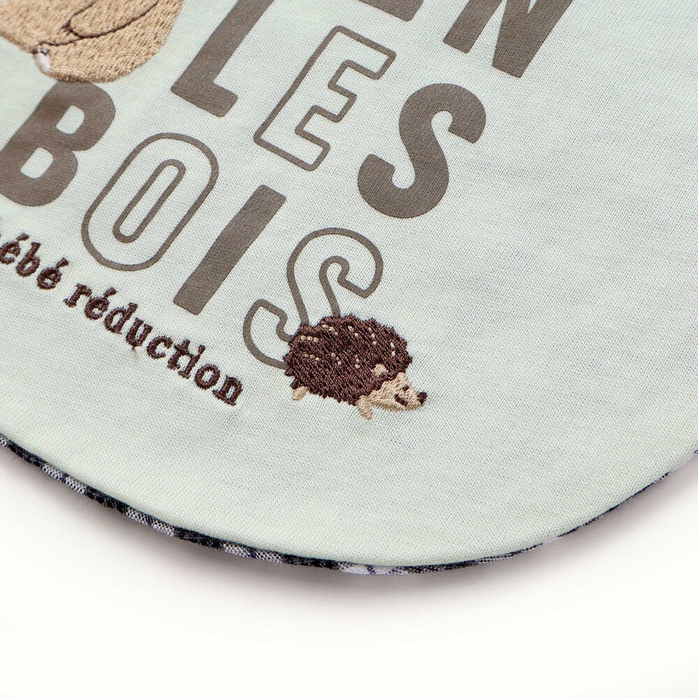 【お揃い】森のどうぶつプリントスタイ グリーン ワンサイズ