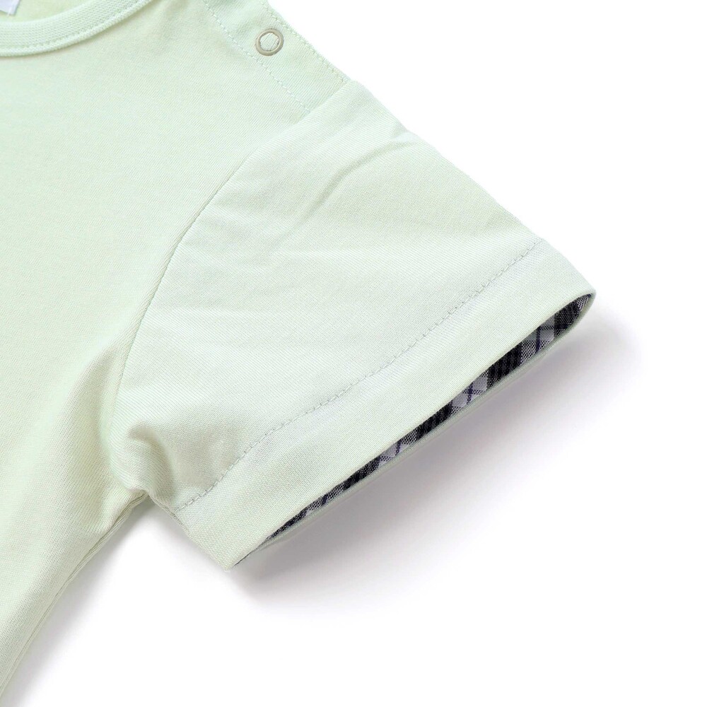 【お揃い】森のどうぶつプリント半袖Tシャツ(70~90cm) グリーン S(70-80cm)