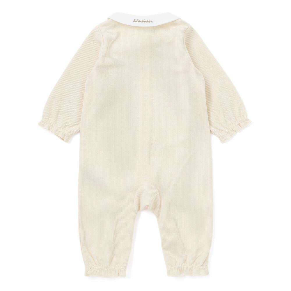 【お揃い】チュニック付きテレコフェイスカバーオール(70~80cm) ベージュ系 70cm