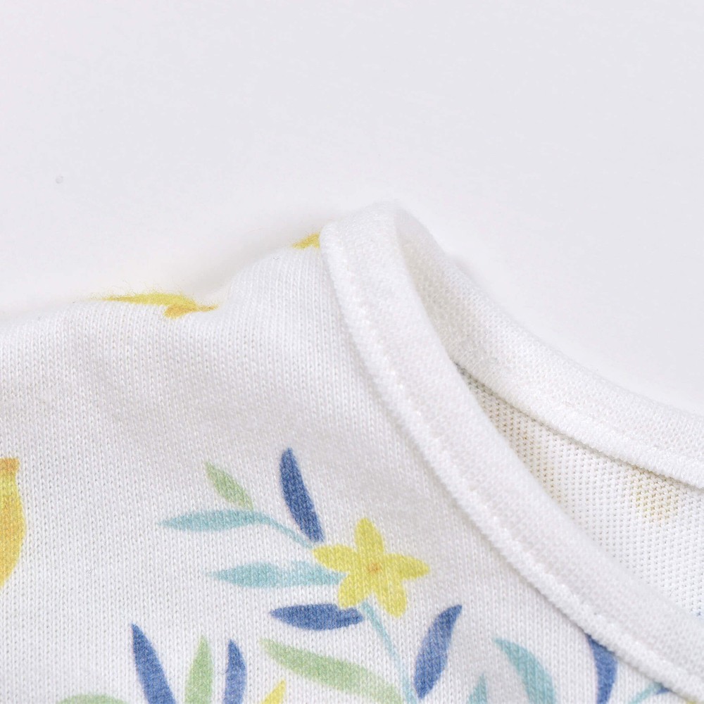 ボタニカル柄 フリル ワンピース(80~130cm) ベージュ系 120cm