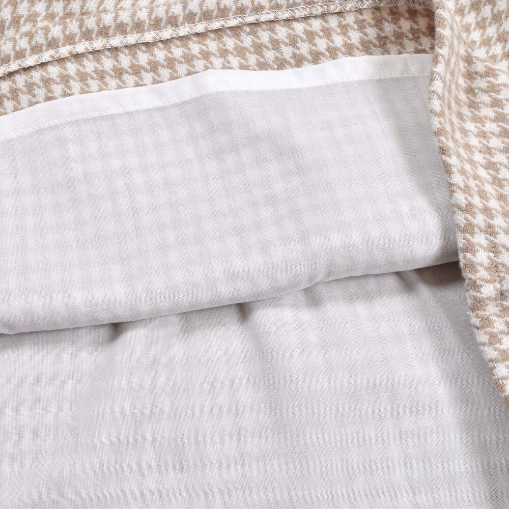 千鳥 柄 チェック 柄 ドッキング ワンピース (80~130cm) ブラック 90cm