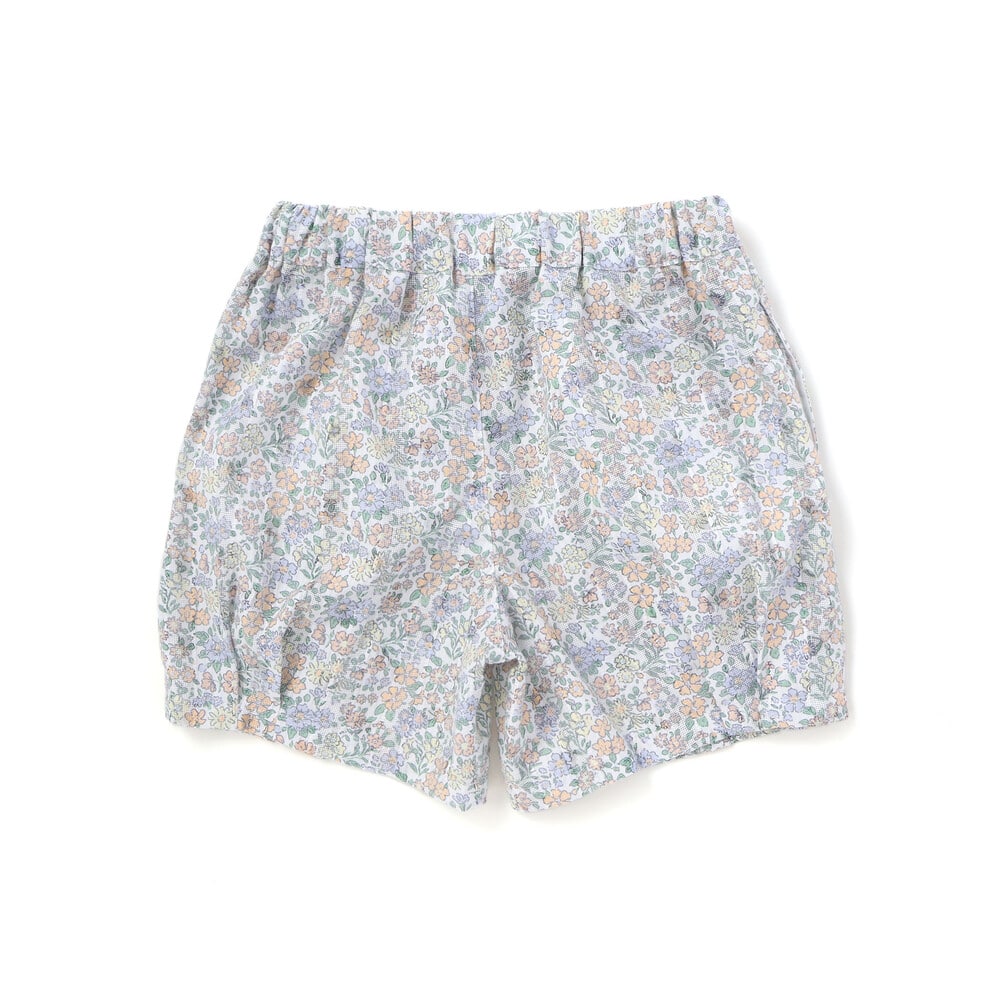 花柄チュニック+ショーパンセットアップ(80~130cm) イエロー系 80cm