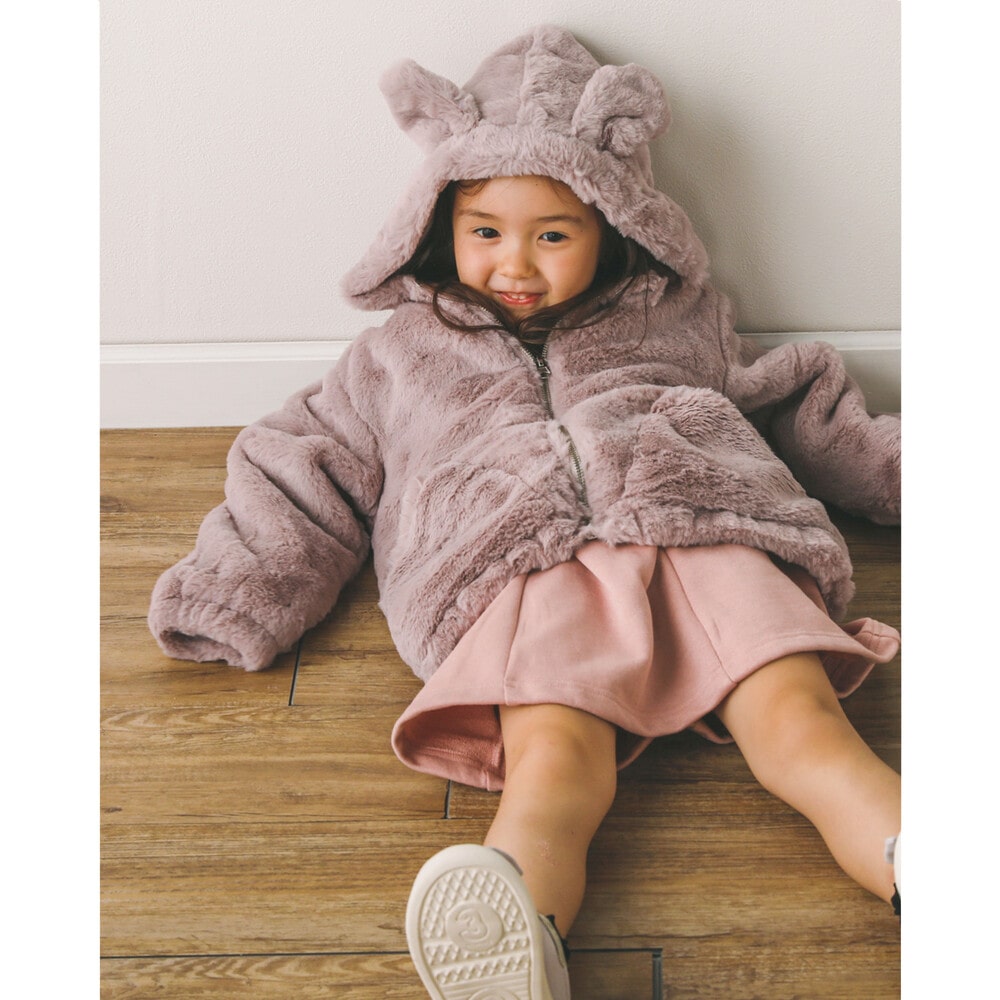 新品タグ付き　フェイクミンクファー フーデッドブルゾン フェイクミンクファーブルゾン|allureville OFFICIAL SITE