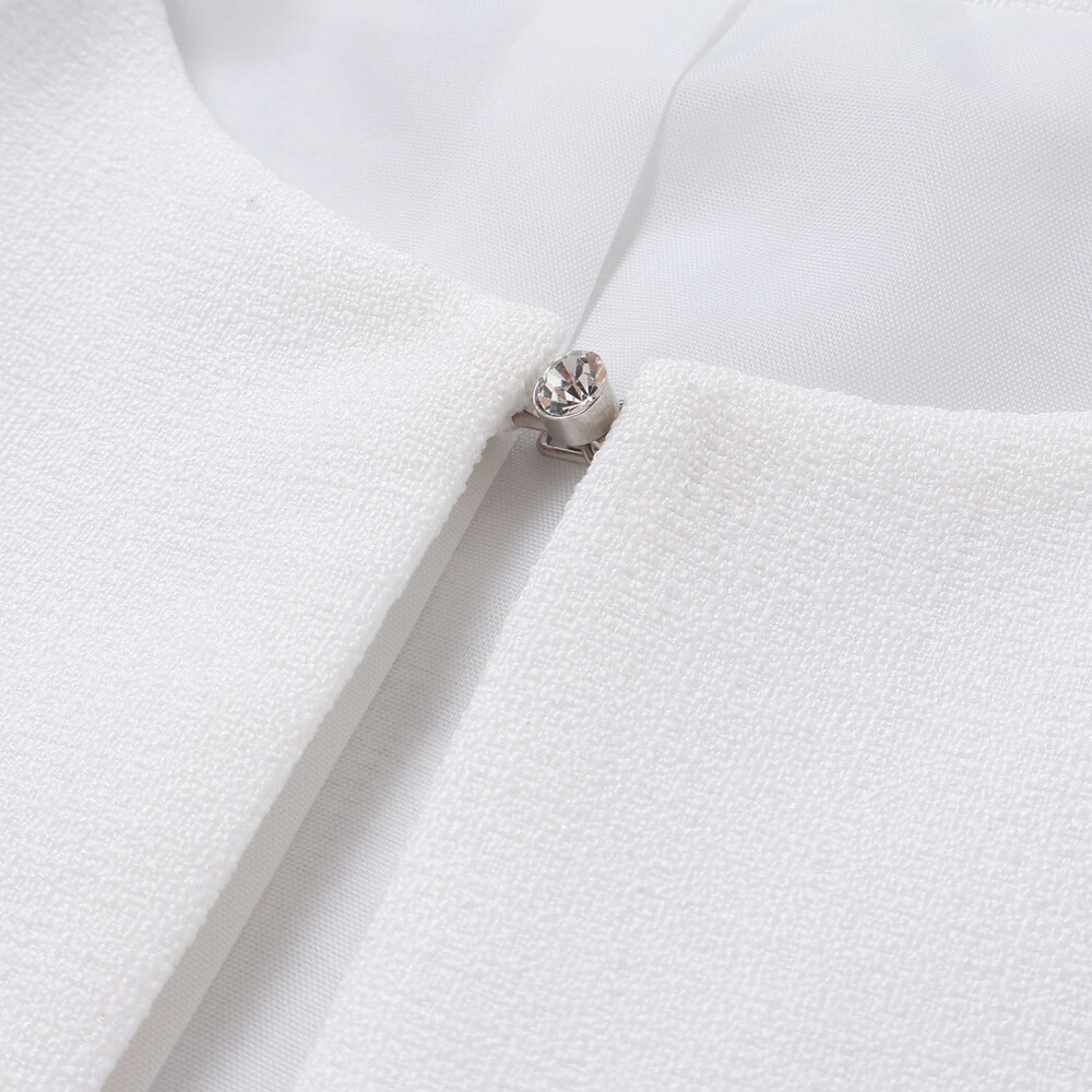 袖折り返しレース刺しゅう裾スカラップボレロ(110~130cm) ネイビー 110cm