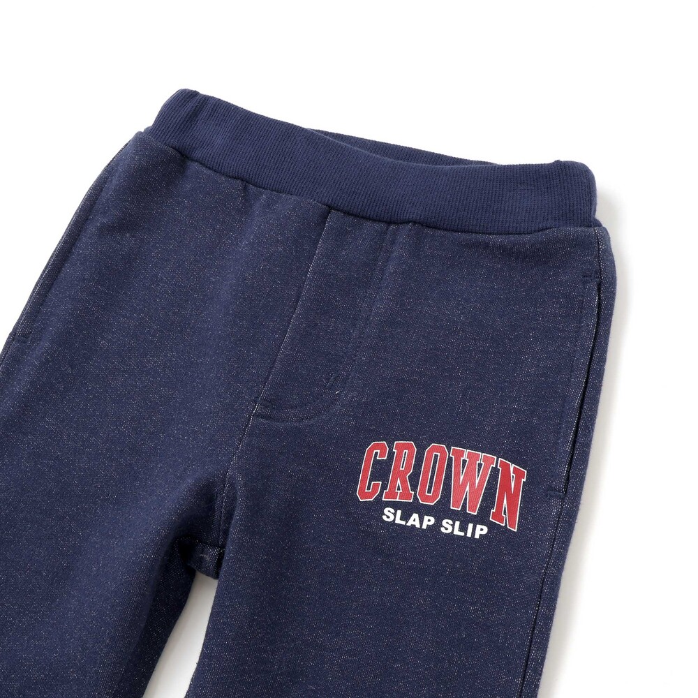 切替サイドラインロングパンツ(80~130cm) ネイビー 80cm