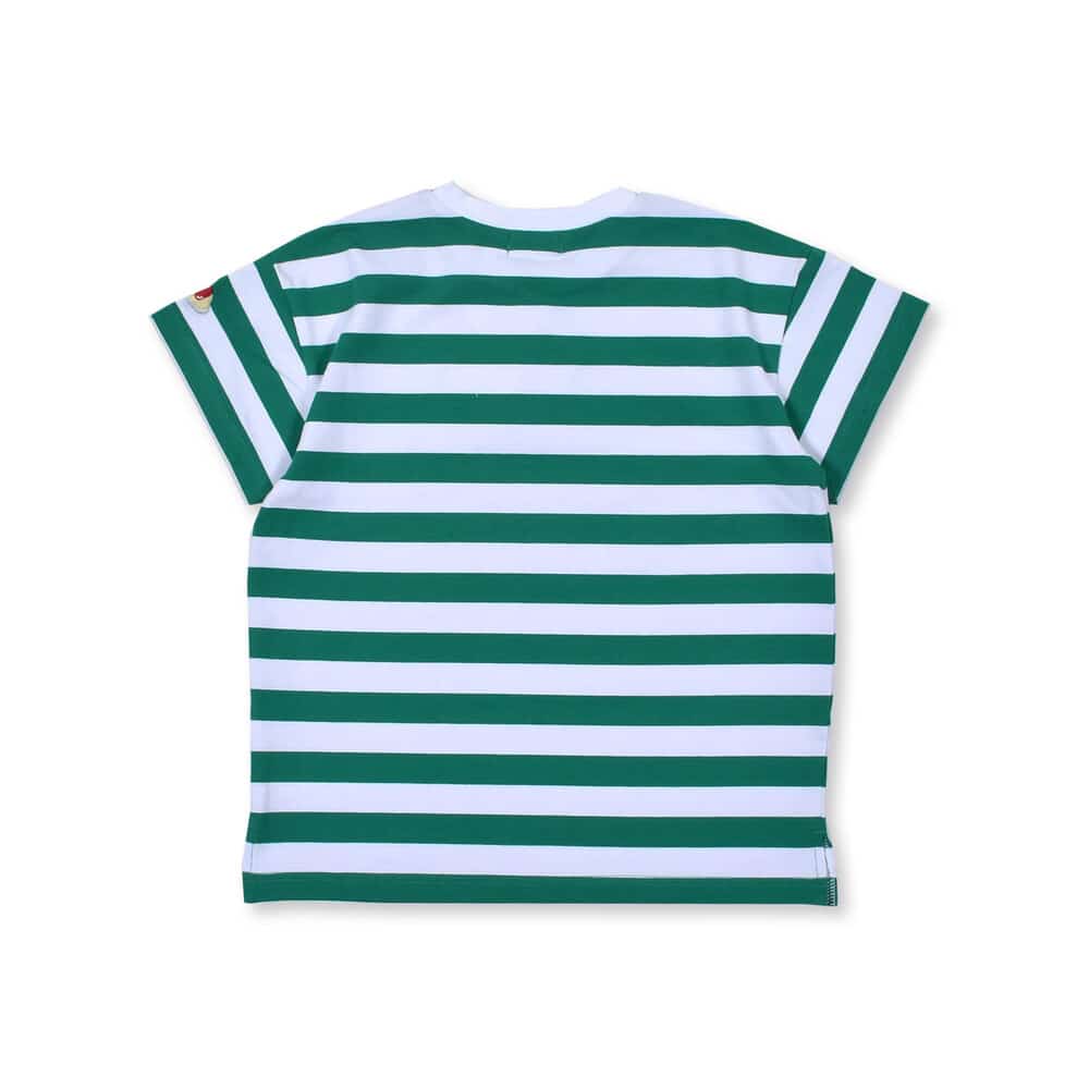 オムライス Pakupaku ボーダー Tシャツ 80 130cm 80cm グリーン系 トップス 子供服べべの公式通販サイト Bebe Mall