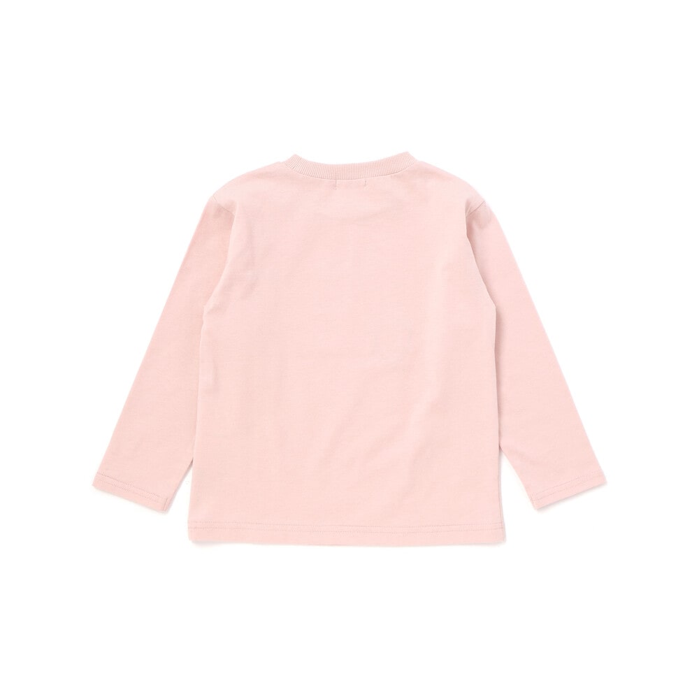 【パウ・パトロール×SLAPSLIP】無地&袖切り替えプリント長袖Tシャツ(90~130cm) ピンク 90cm