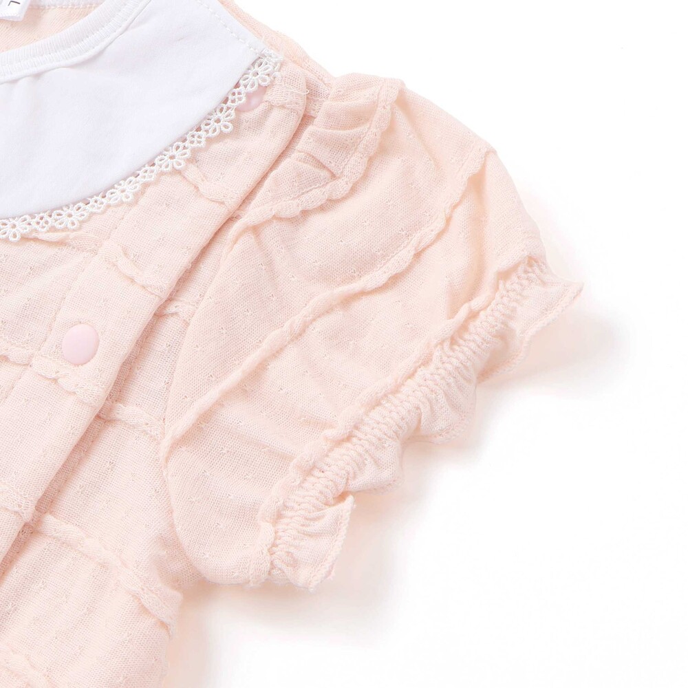 アニマルパッチレーシー天竺カバーオールベビー(70~80cm) ピンク 70cm