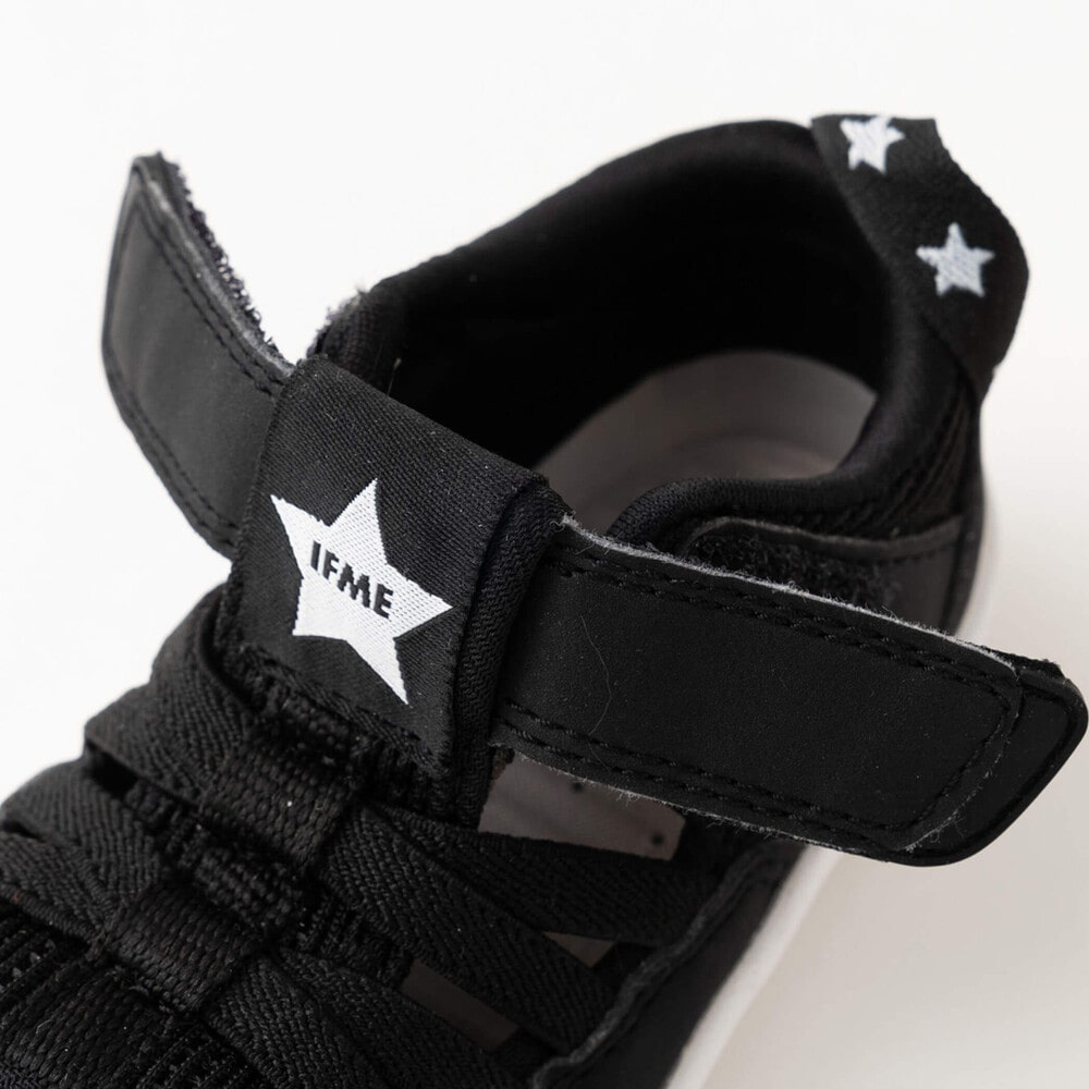 【 IFME 】【 お揃い 】 ワンポイント スター ウォーターシューズ ベビー (13~14cm) グレー 13cm