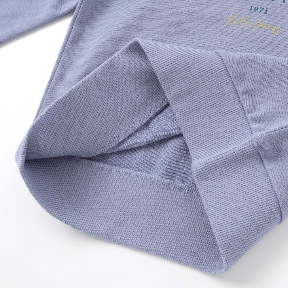 車水彩風プリントトレーナー (90~150cm) ブルー 100cm