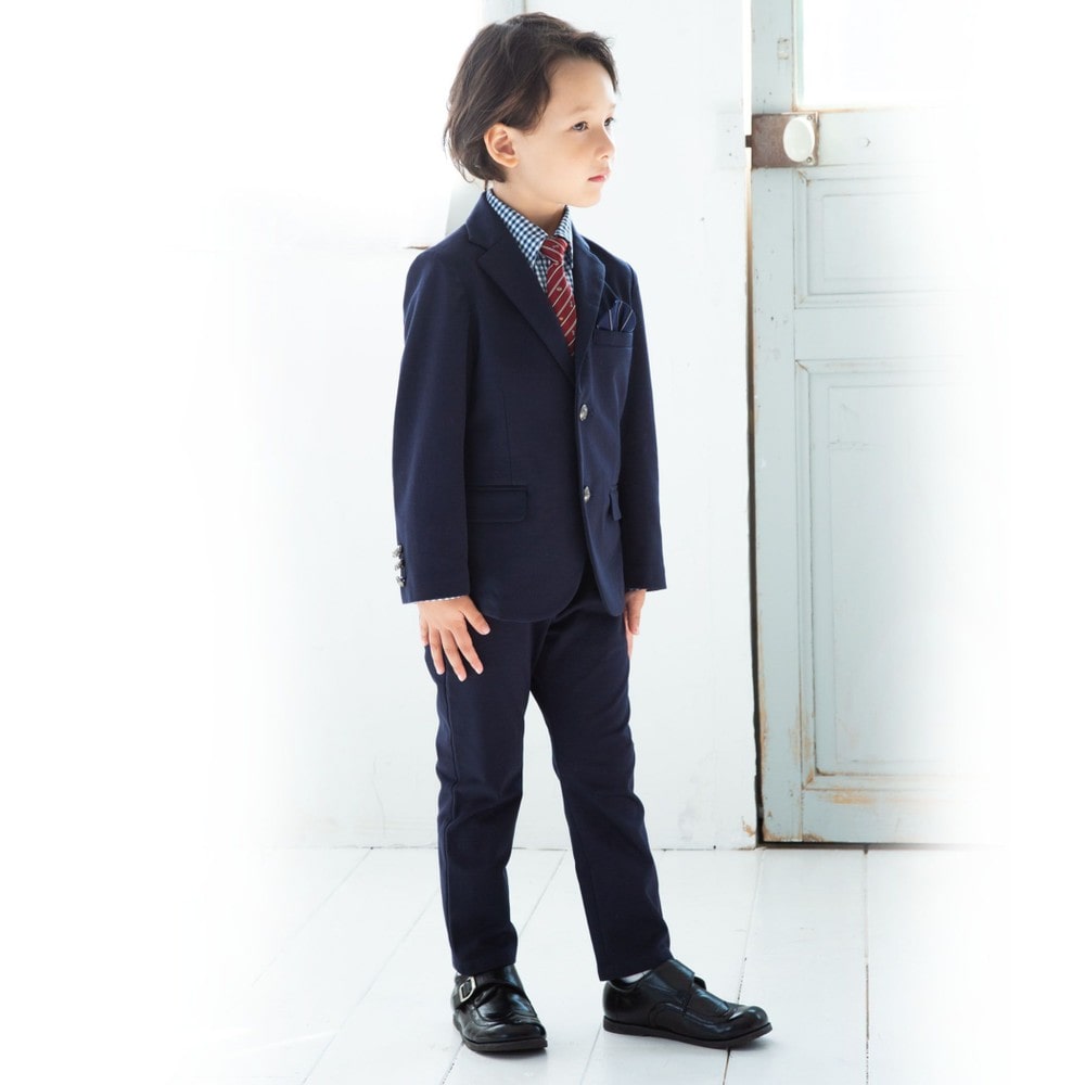 クールマックス モクロディー ロング パンツ (110cm~130cm) ネイビー 130cm