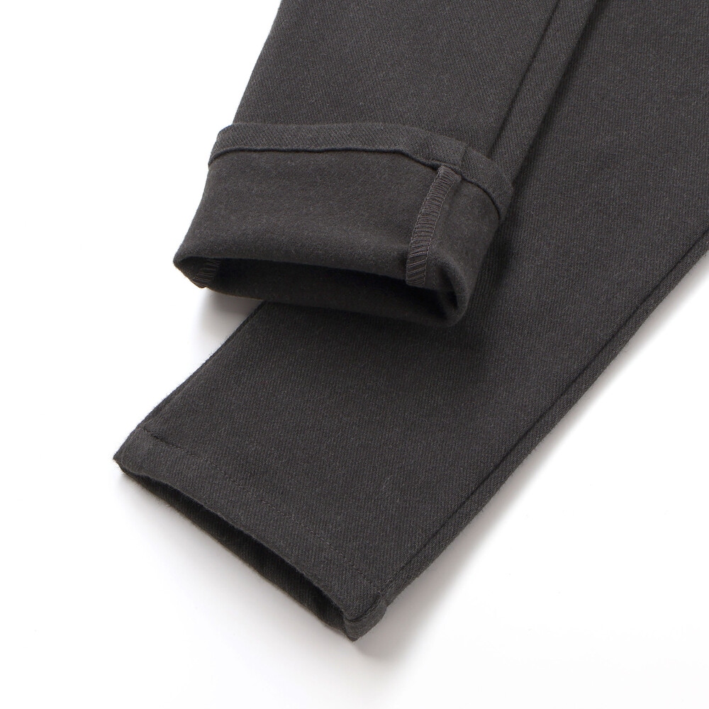 ウールライクストレッチスリムロングパンツ(90~160cm) グレー 90cm