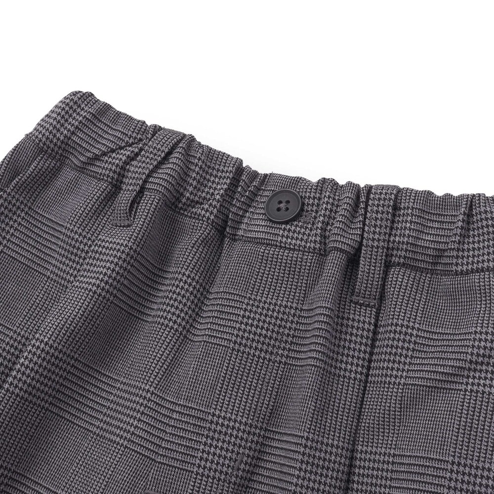 【お揃い】グレンチェックセンタープレスワイドパンツ(100~150cm) グレー系 100cm