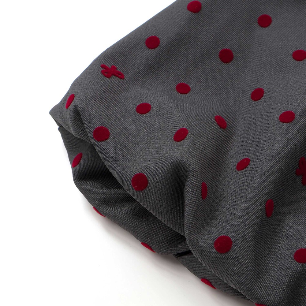 フロッキープリントドットバルーンスカート(100~140cm) グレー系 100cm