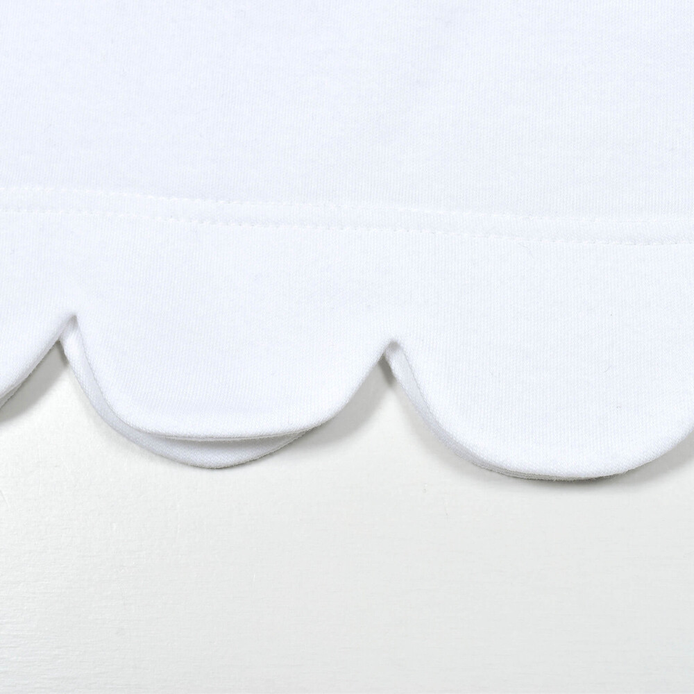 エッフェル塔プリントスカラップTシャツ(90~150cm)(90cm パープル