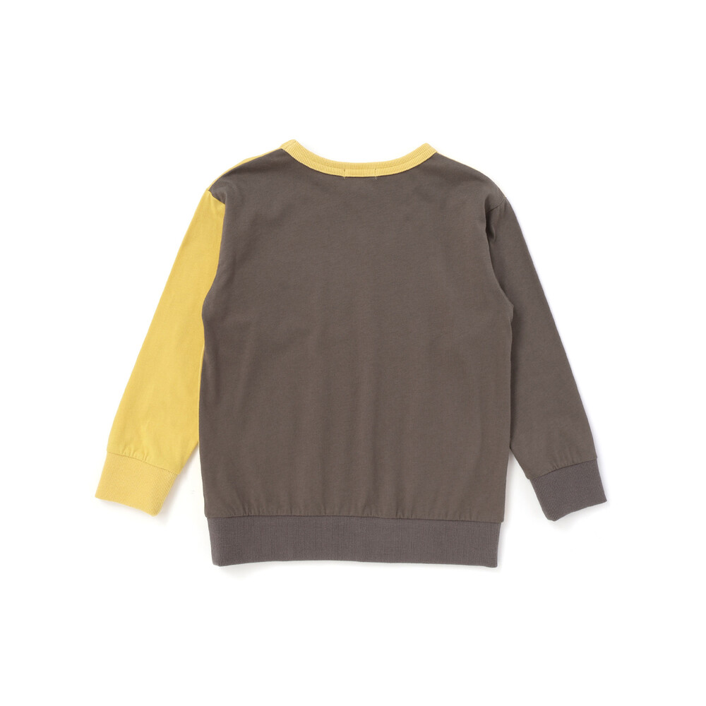 ランダム配色ワッペン刺しゅう長袖Tシャツ(90~160cm) イエロー 90cm