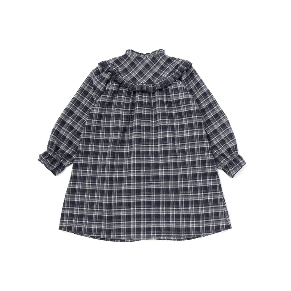 限定商品】ネルチェック柄ワンピース(95～150cm)(95cm レッド系