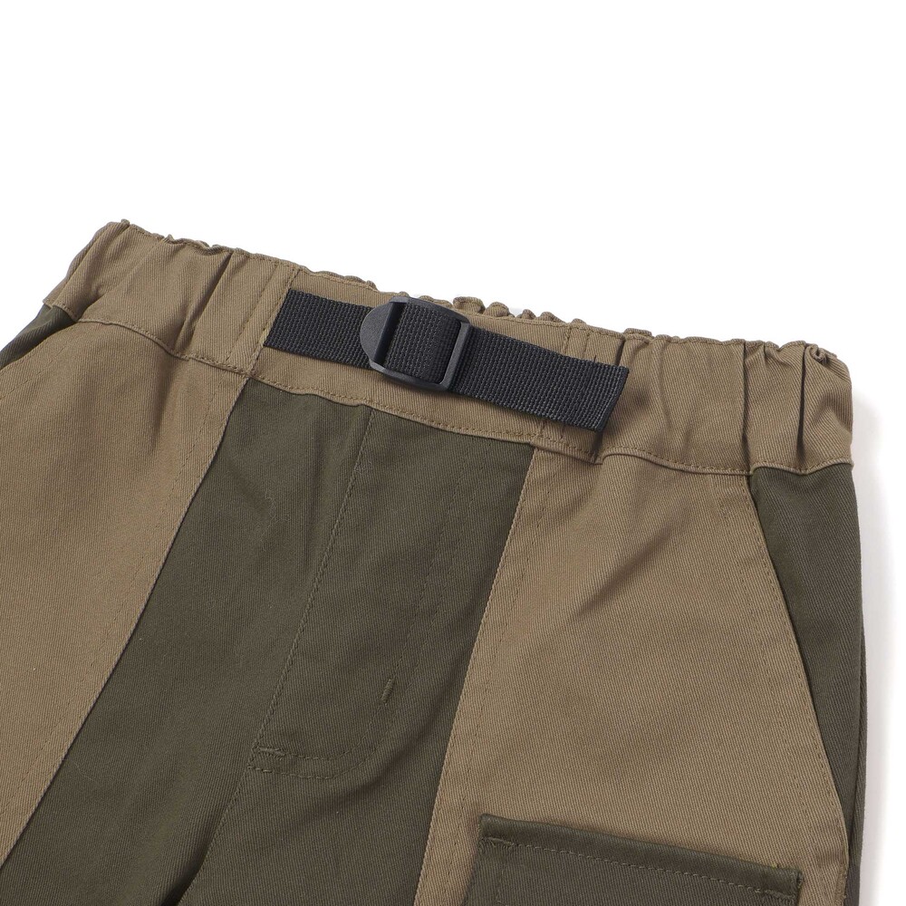 【限定商品】配色ツイルロングパンツ(95~150cm) グリーン系 95cm