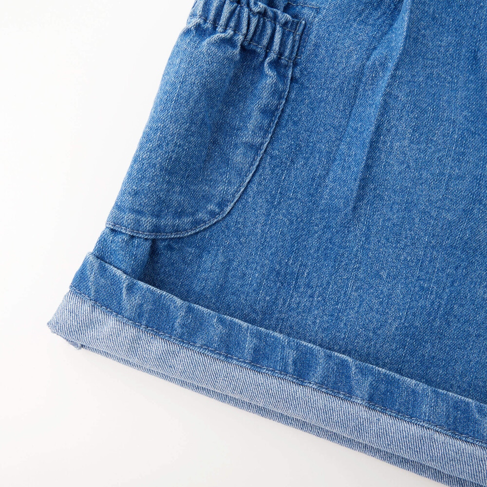 【限定商品】ストレッチデニムキュロットパンツ(95~160cm) 【LIMITED EDITION】 ブルー 95cm