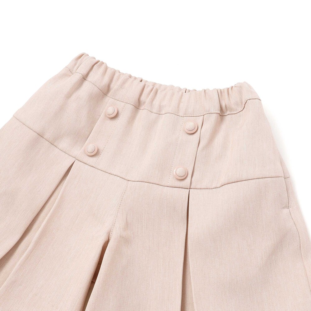 【限定商品】ヘリンボーンキュロットパンツ(95~150cm) グレー系 95cm