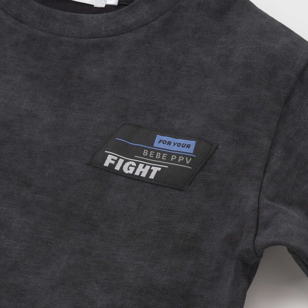 【限定商品】カンガルーポケットロングTシャツ(95~150cm) ブラック系 95cm