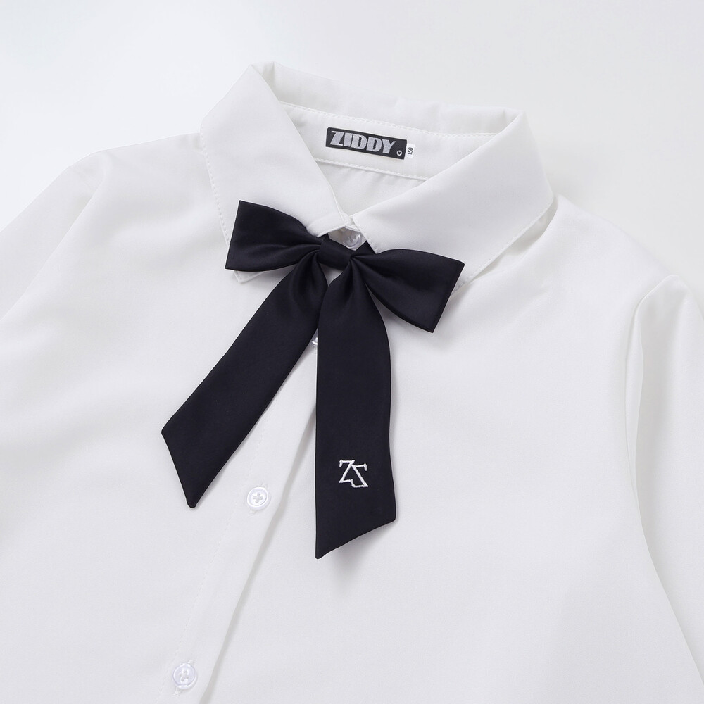 リボン付きブラウス(130~160cm) ホワイト 130cm