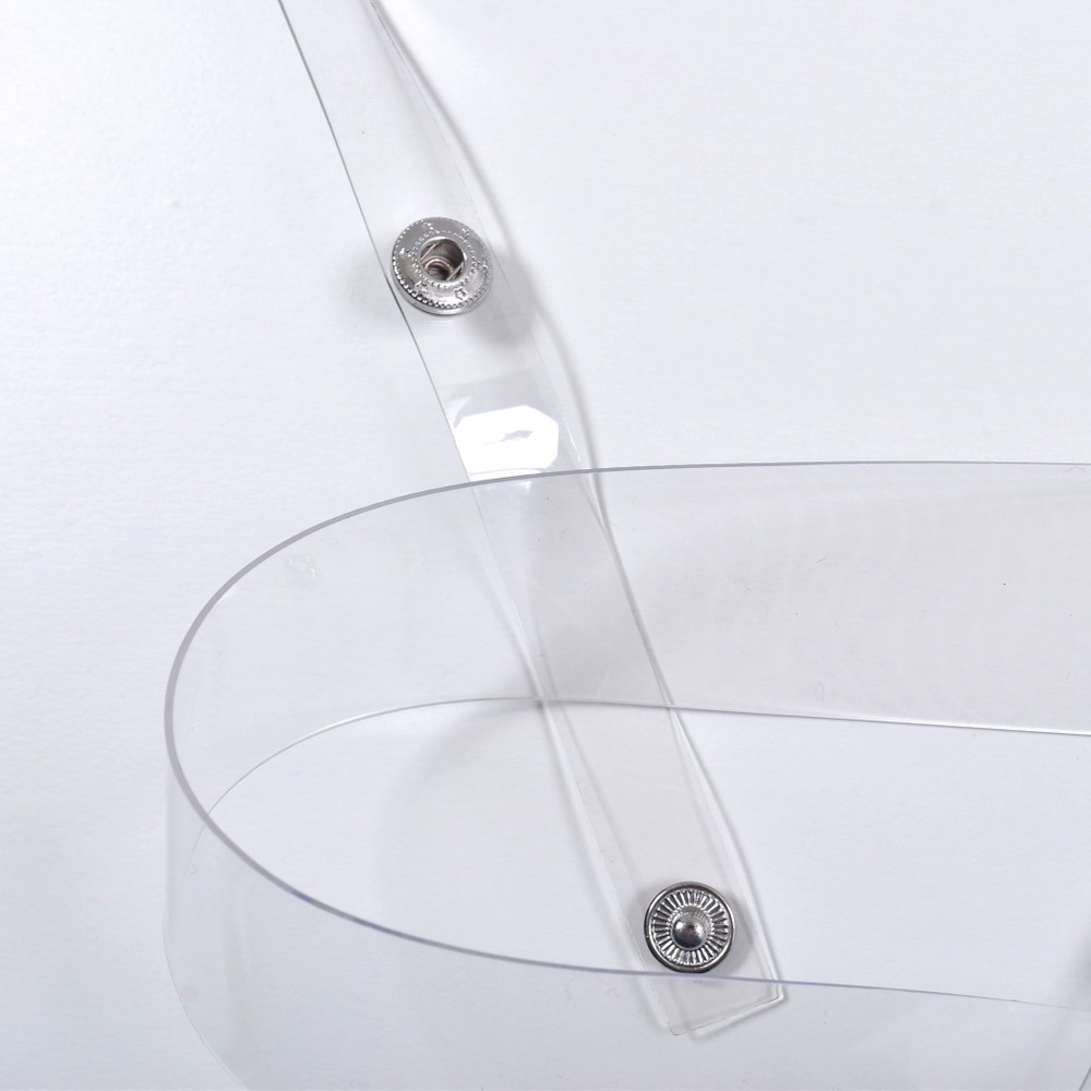 【ニコ☆プチ掲載】クリア エコレザー ハーネスベルト ホワイト ワンサイズ