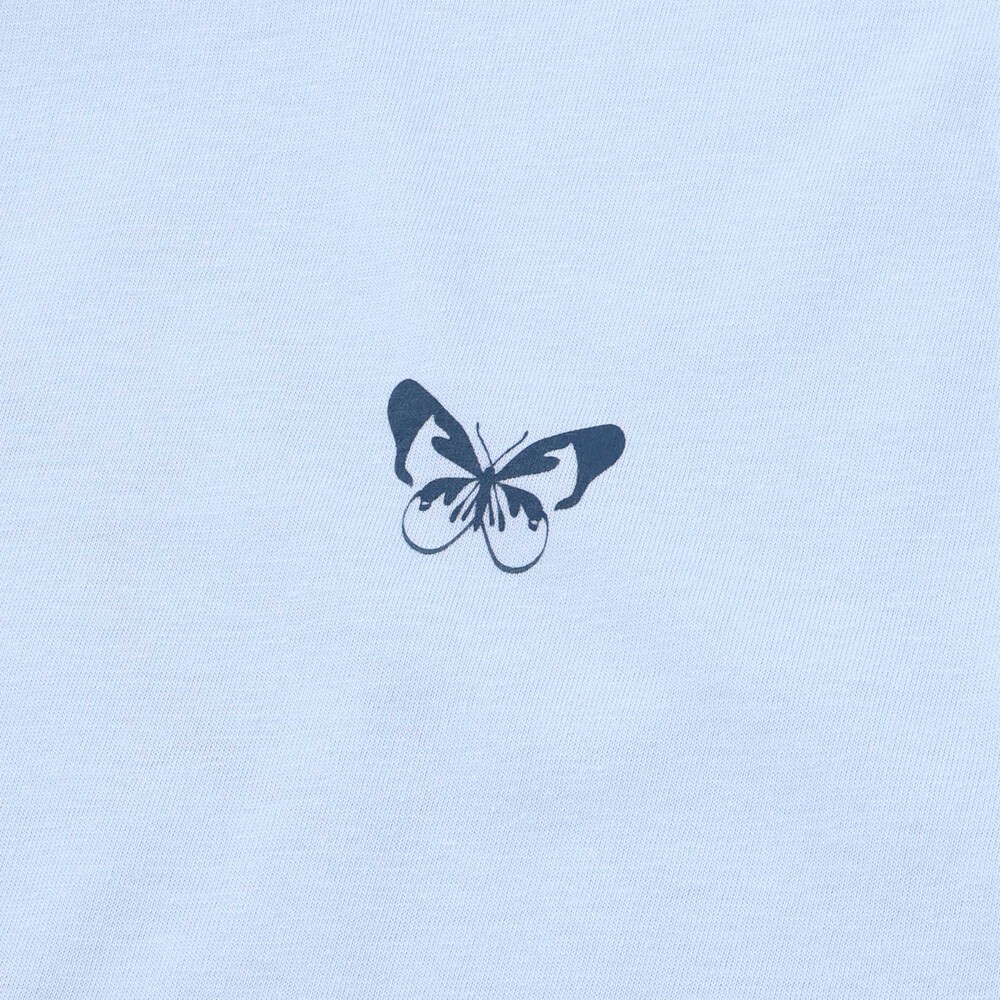 バックグラフィックバタフライTシャツ(130~160cm) ブルー 130cm