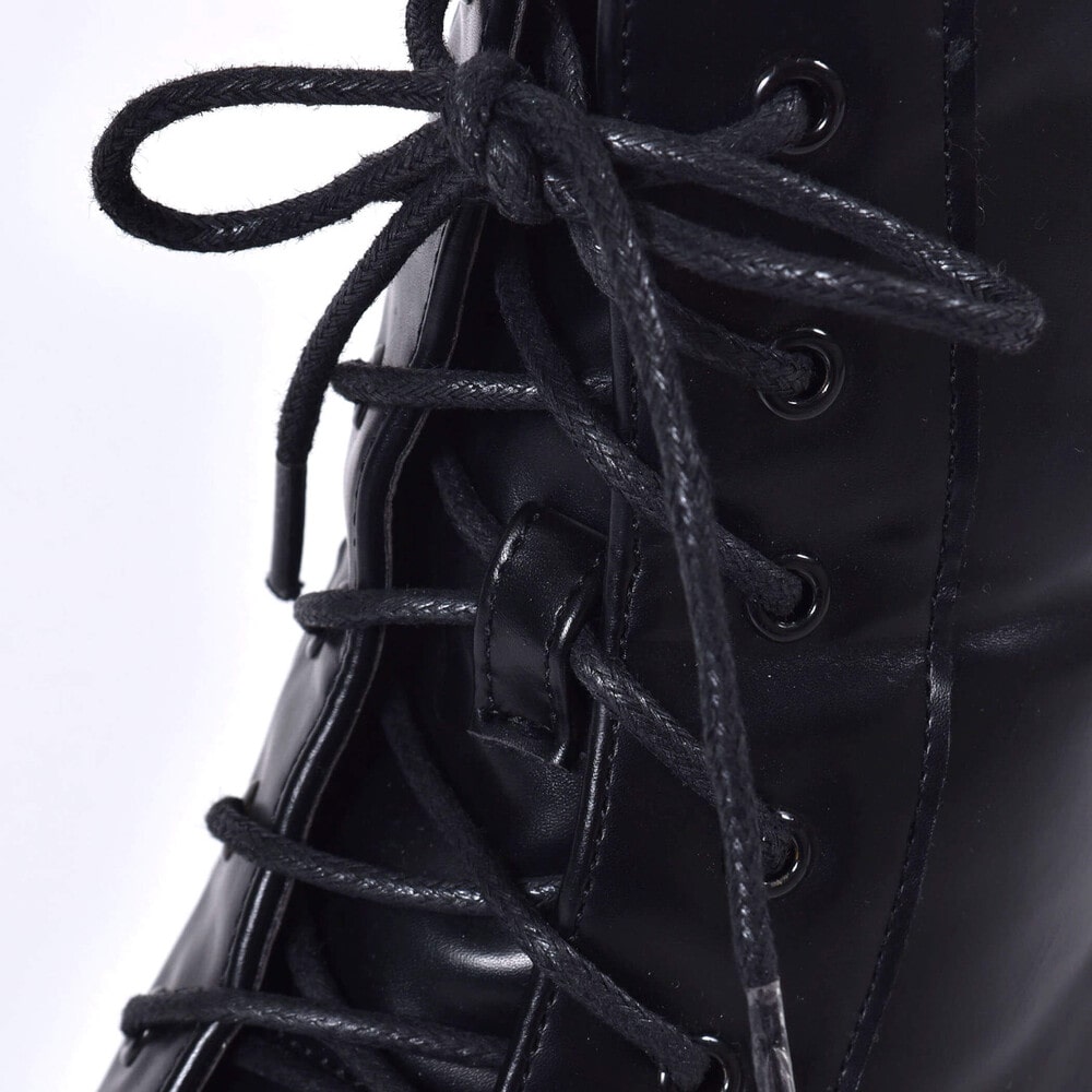 ニコ プチ掲載 レースアップ ハイカット ヒール ブーツ 21 24cm 21cm ブラック シューズ 子供服べべの公式通販サイト Bebe Mall