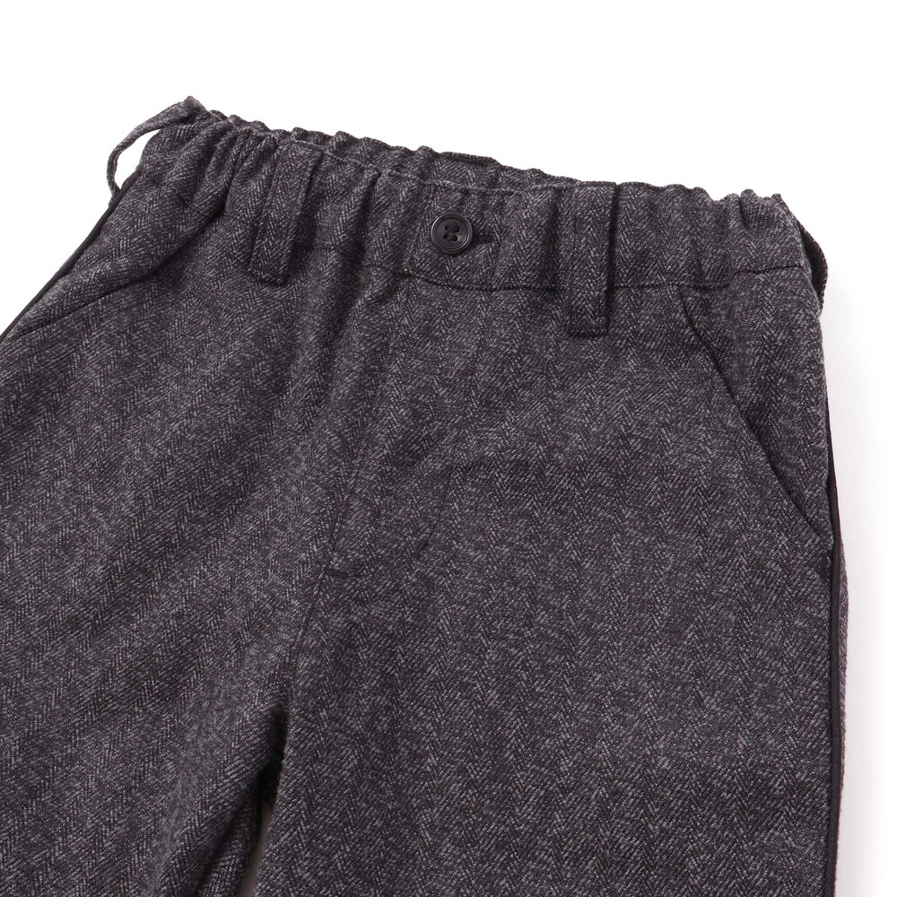 ヘリンボーンパイピングロングパンツ(95~160cm) グレー系 95cm